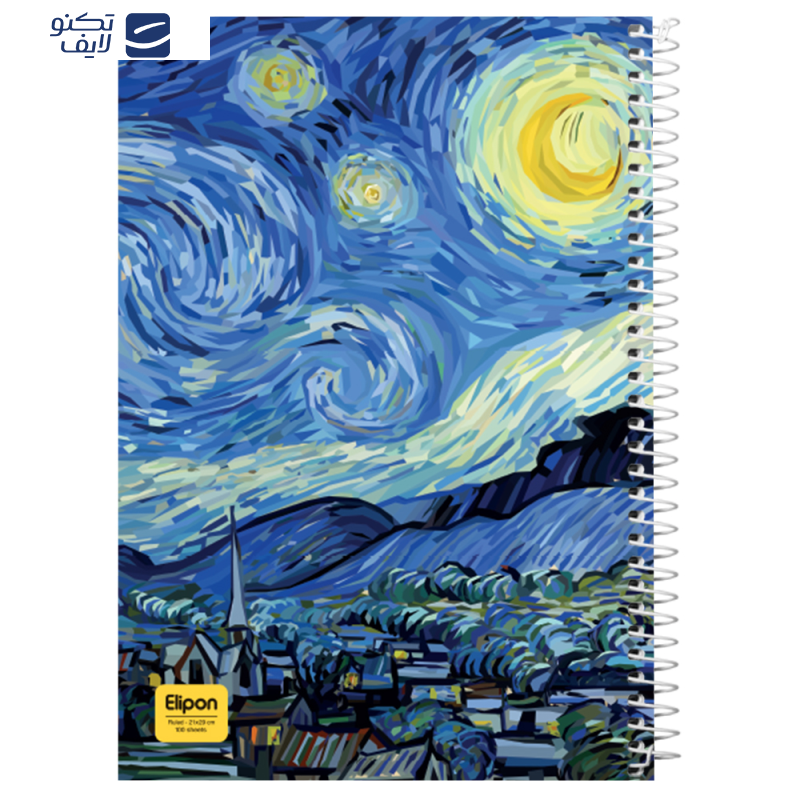 دفتر مشق 100 برگ الیپون کد 2451456