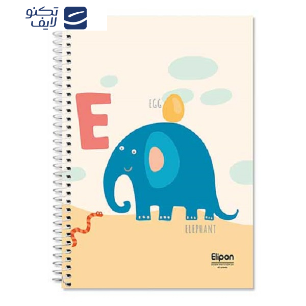 دفتر زبان 40 برگ الیپون کد 2901337