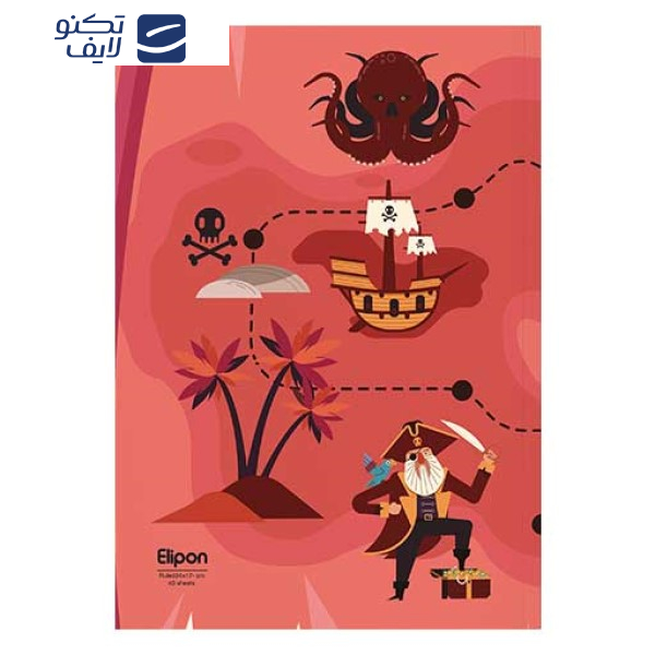 دفتر مشق 40 برگ الیپون کد 2921214