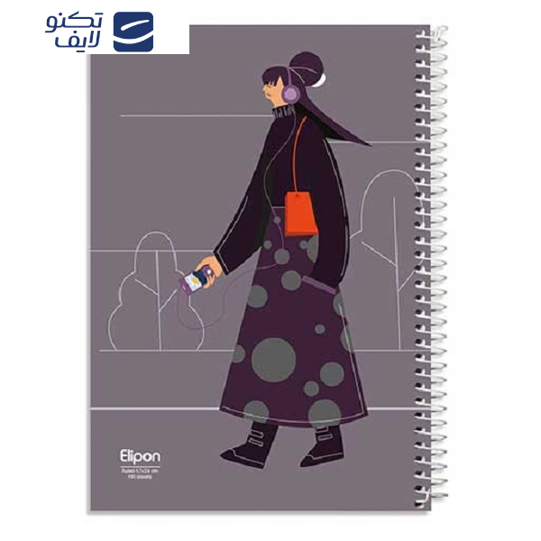 دفتر مشق 100 برگ الیپون کد 2391271