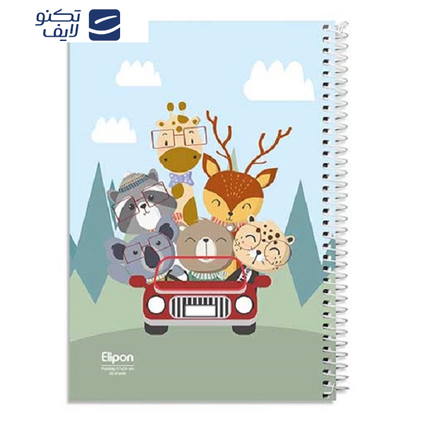 دفتر نقاشی 60 برگ الیپون کد 2551324