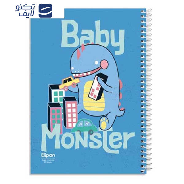 دفتر مشق 80 برگ الیپون کد 2331256