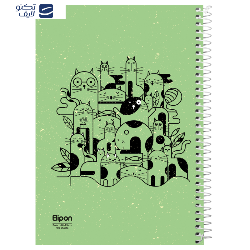 دفتر مشق 100 برگ الیپون کد 2413233