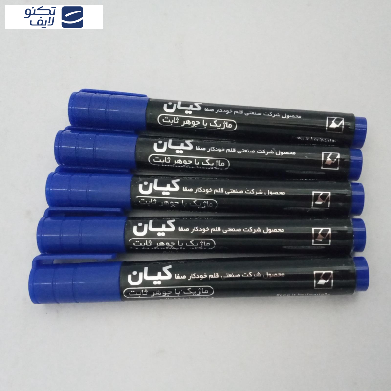 ماژیک کیان مدل نوک گرد جوهر ثابت بسته 12 عددی