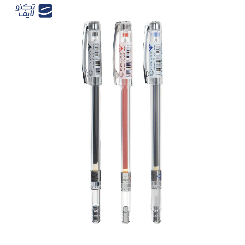 خودکار و روان نویس سی.کلاس مدل  candid بسته 12 عددی