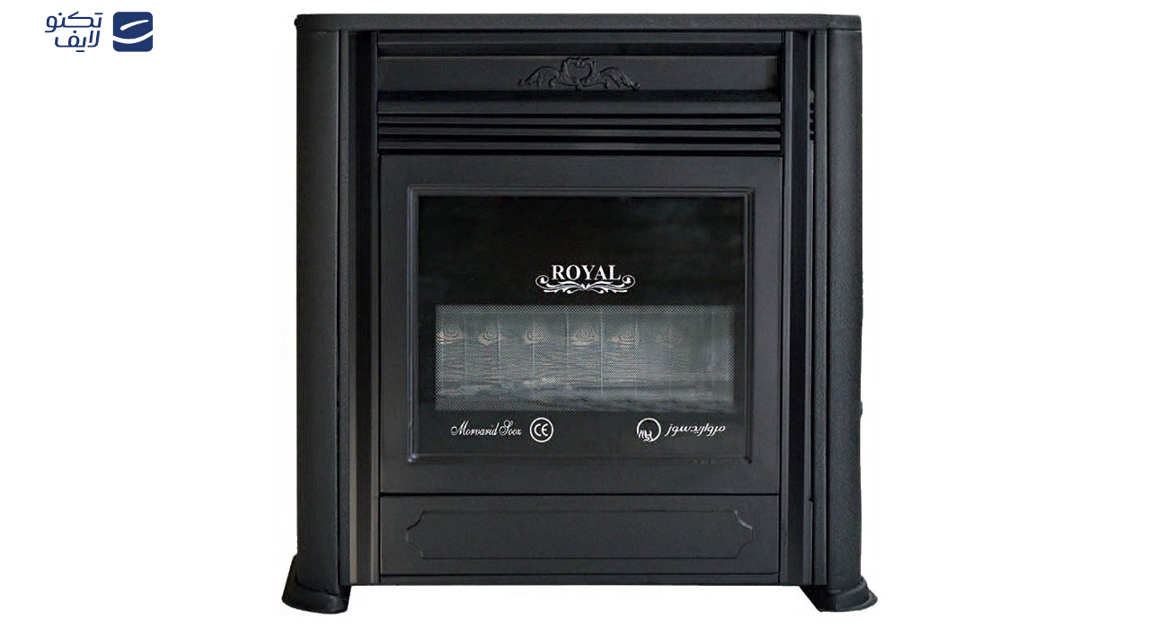 بخاری گازی مروارید سوز شرق طرح Royal Fireplace مدل 9000