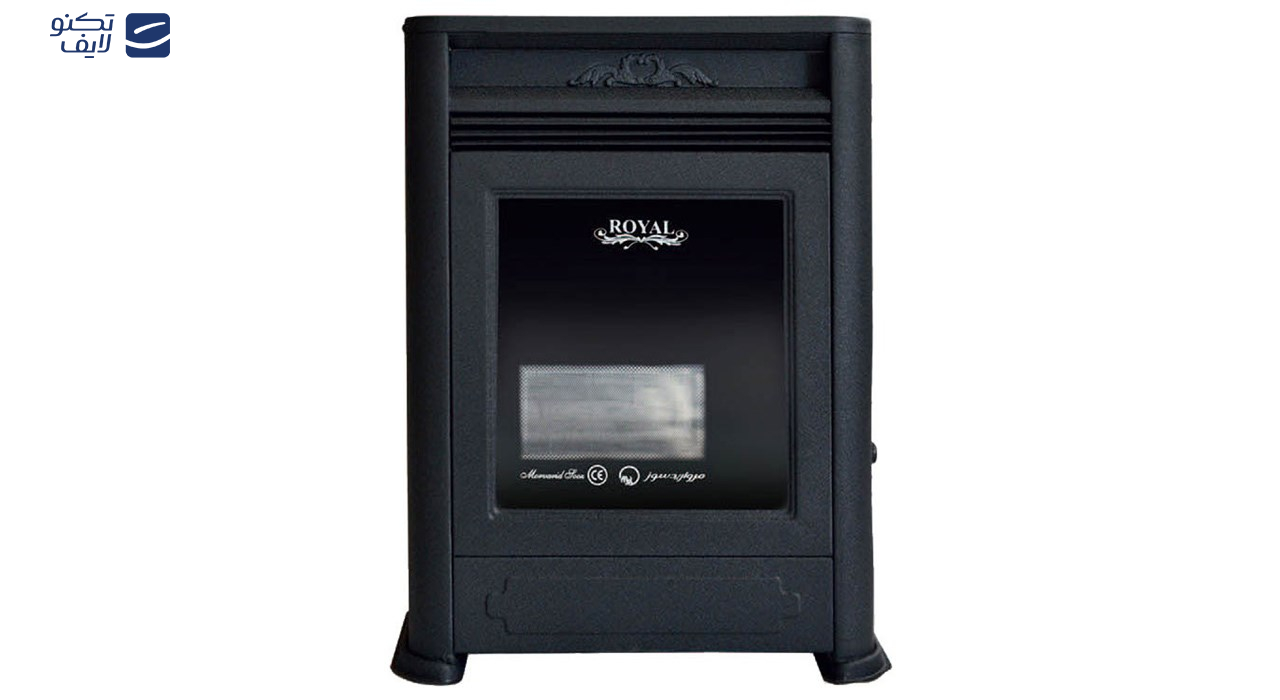 بخاری گازی مروارید سوز شرق طرح شومینه رویال مدل 8000