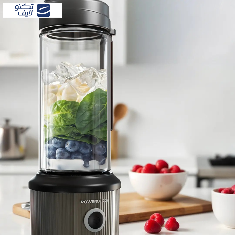 شیکر شارژی پاورولوجی مدل PSM013BK گنجایش 0.45 لیتر