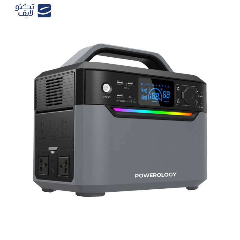 پاوربانک پاورولوجی مدل PPBCHA39 ظرفیت 120000 میلی‌آمپر ساعت
