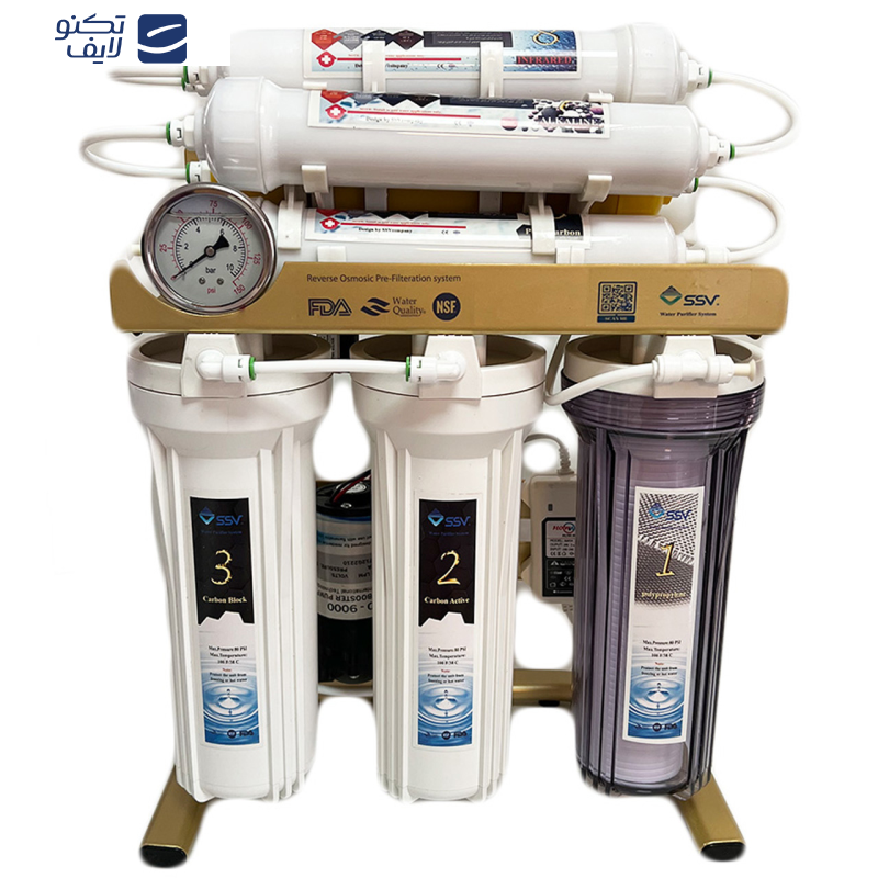 دستگاه تصفیه کننده آب اس اس وی مدل MaxGold N 2W X1055 +3F به همراه شیر دوکاره و فیلتر