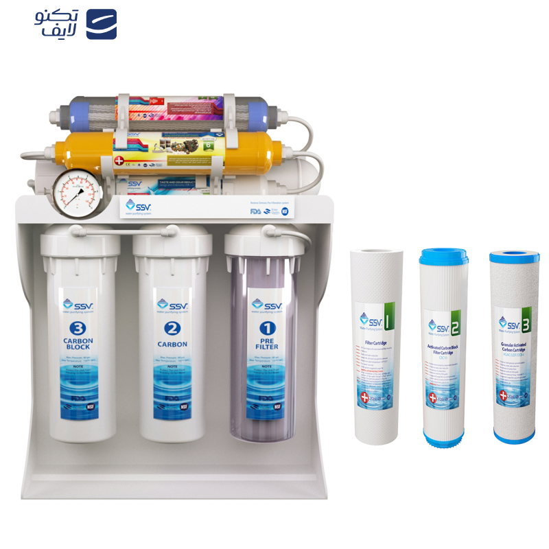 دستگاه تصفیه کننده آب اس اس وی مدل UltraPro X800 به همراه فیلتر دستگاه تصفیه کننده آب بسته 3 عددی