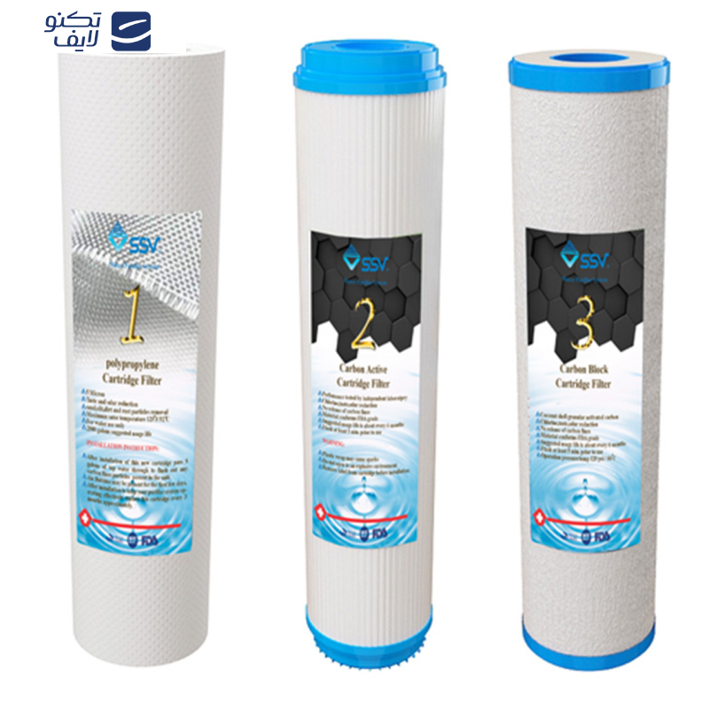 فیلتر دستگاه تصفیه آب اس اس وی مدل H630 بسته 6 عددی