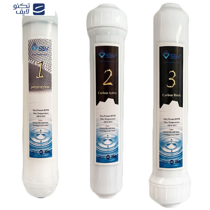 فیلتر دستگاه تصفیه آب اس اس وی مدل L1055 بسته 10 عددی