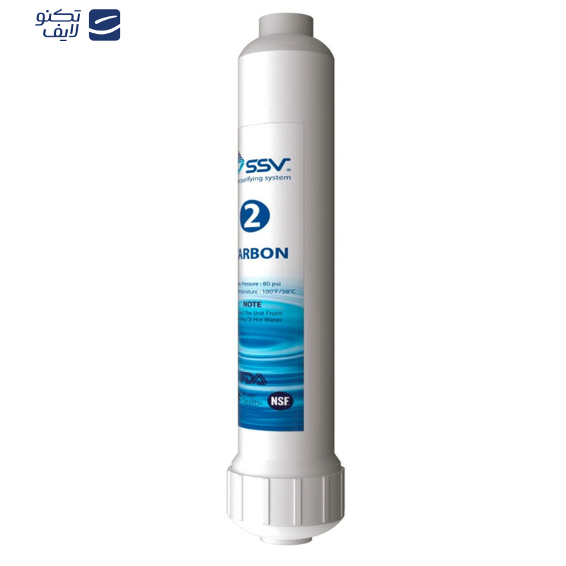 فیلتر دستگاه تصفیه کننده آب اس اس وی مدل Inline Carbon Active