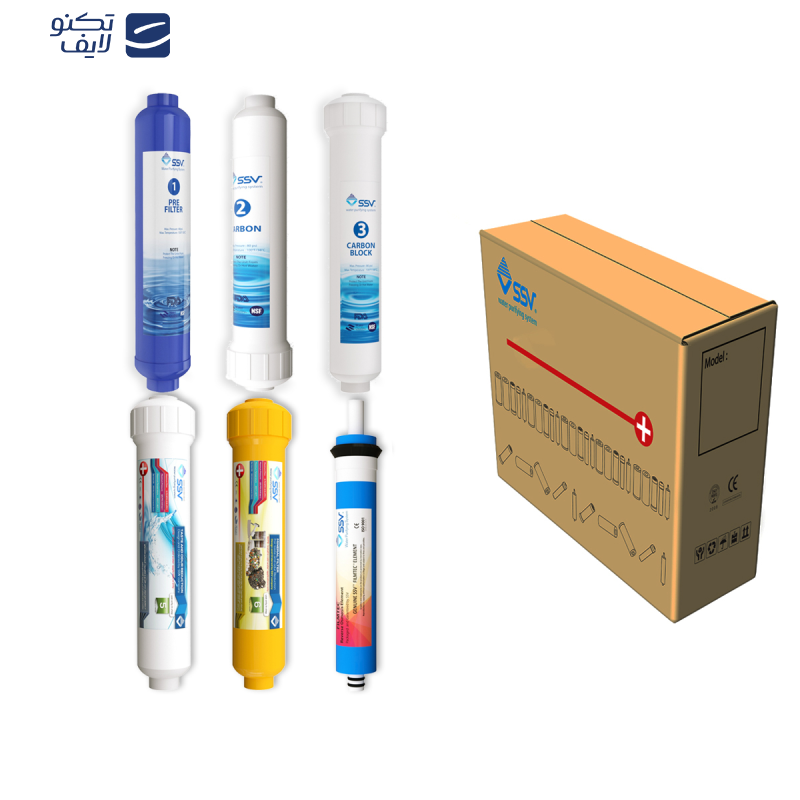 فیلتر دستگاه تصفیه کننده آب اس اس وی مدل L600 بسته 6 عددی