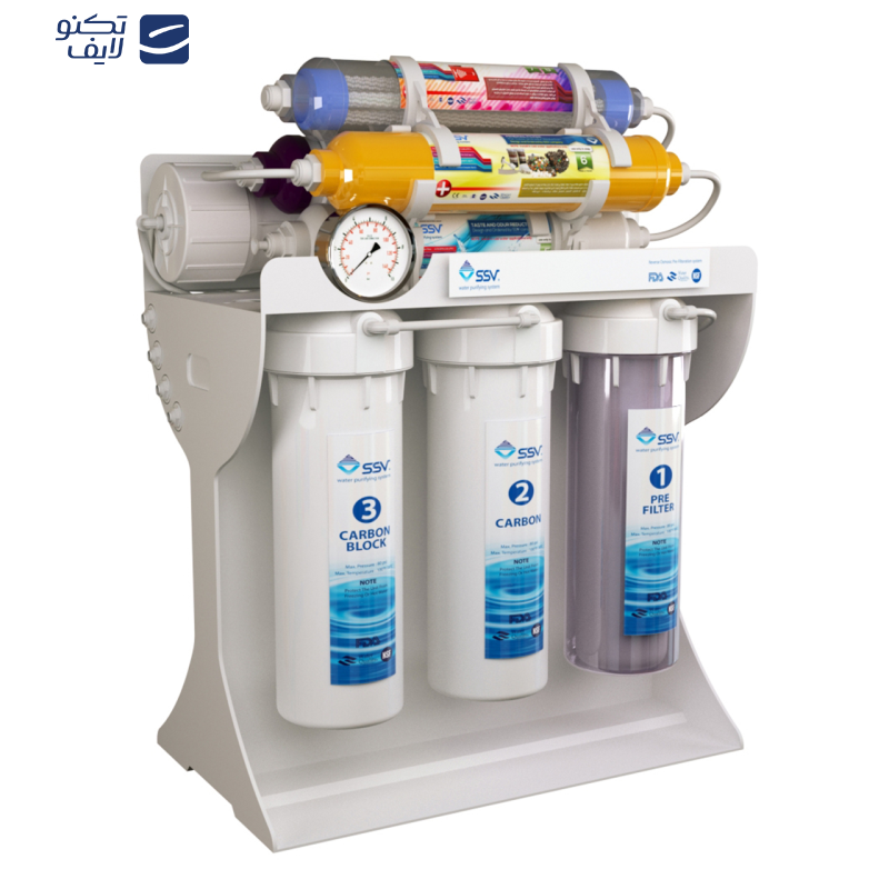 دستگاه تصفیه کننده آب خانگی اس اس وی مدل UltraPro X800 به همراه فیلتر دوش و سرویس بهداشتی