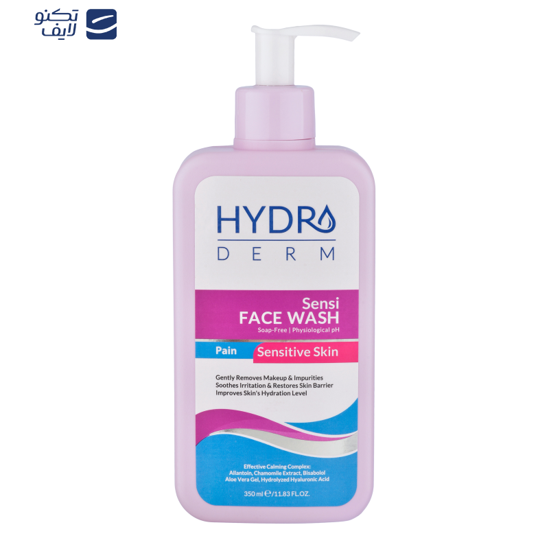 محلول شستشو صورت هیدرودرم مدل Sensi مناسب پوست های حساس حجم 350 میلی لیتر