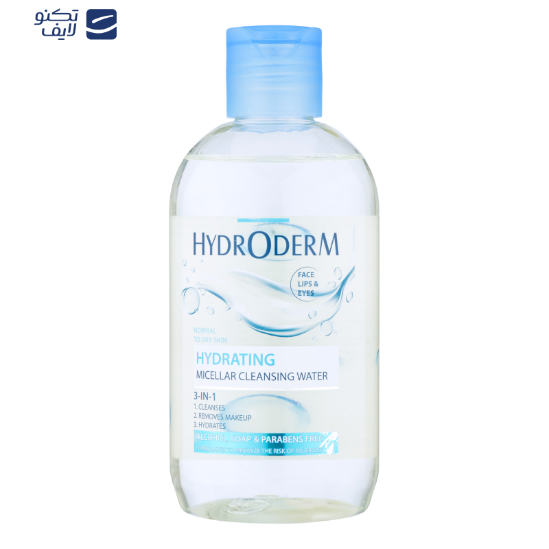 محلول پاک کننده آرایش صورت هیدرودرم مدل آلوئه ورا مناسب پوست های خشک حجم 250 میلی لیتر