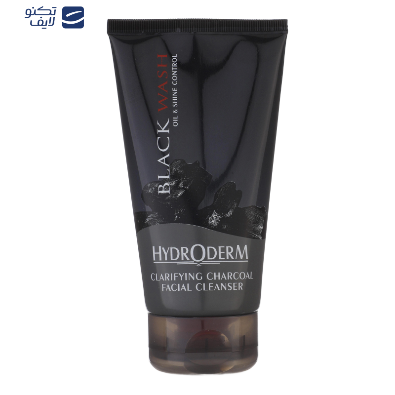 ژل شستشوی هیدرودرم مدل Black Wash مناسب پوست های چرب حجم 150 میلی لیتر