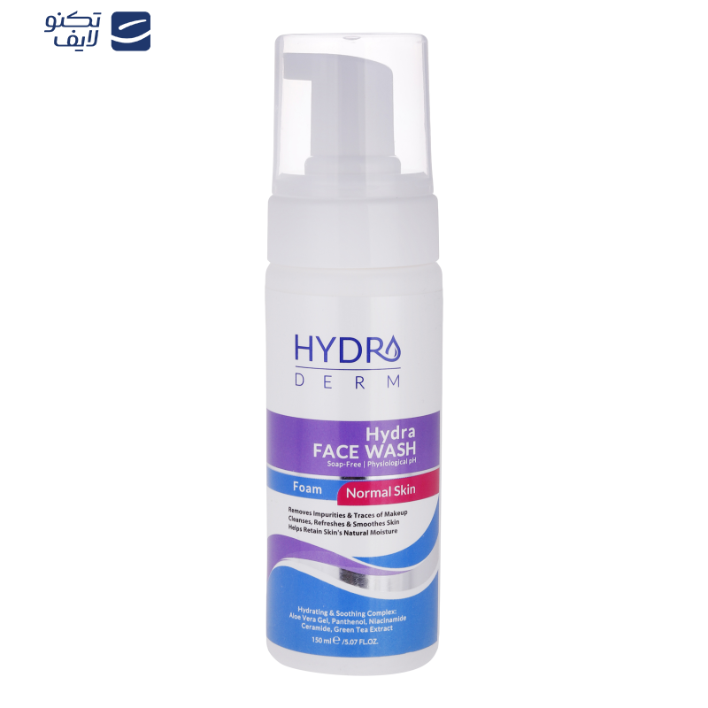 فوم شستشو صورت هیدرودرم مدل آلوئه ورا مناسب پوست های حساس حجم 150 میلی لیتر