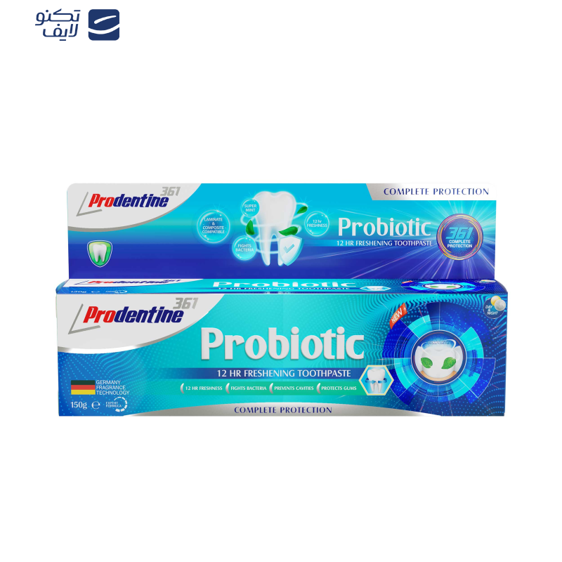 خمیر دندان پرودنتین 361 مدل Probiotic وزن 150 گرم 