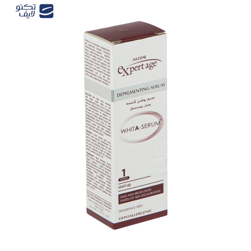 سرم روشن کننده پوست آردن اکسپرت ایج مدل Depigmenting حجم 30 میلی لیتر