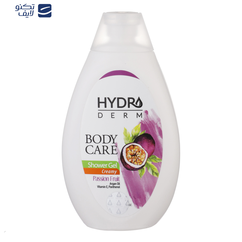 شامپو بدن کرمی هیدرودرم مدل Passion Fruit مناسب انواع پوست حجم 500 میلی لیتر