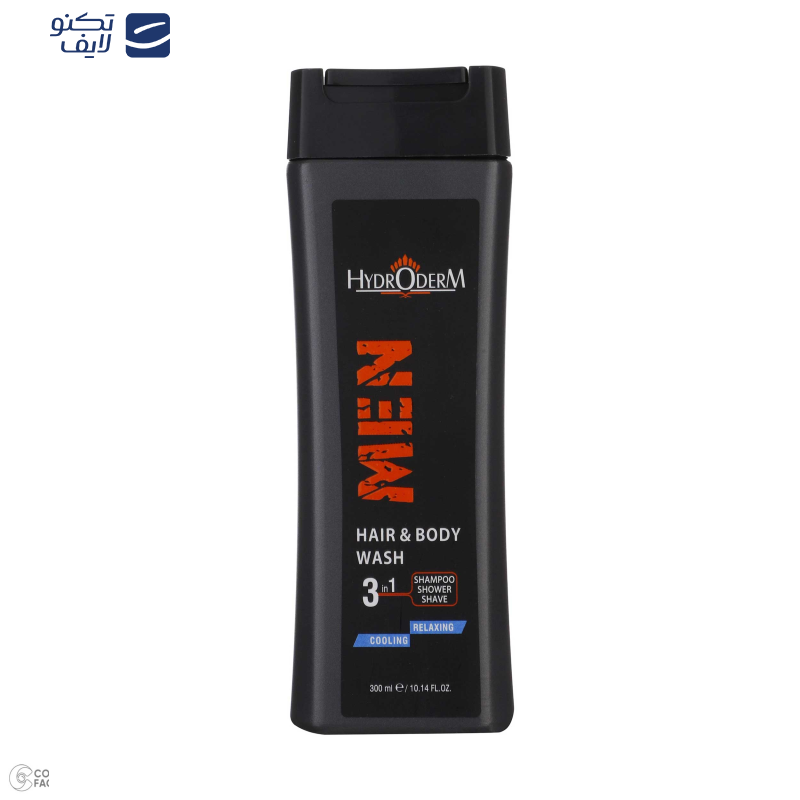 شامپو مو هیدرودرم مدل Cooling relaxing مناسب انواع مو حجم 300 میلی لیتر