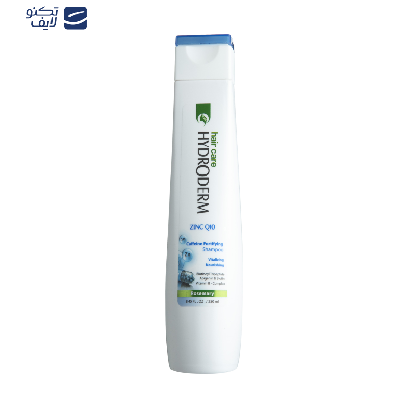 شامپو تقویت کننده هیدرودرم مدل Zinc Q10 مناسب انواع مو حجم 250 میلی لیتر