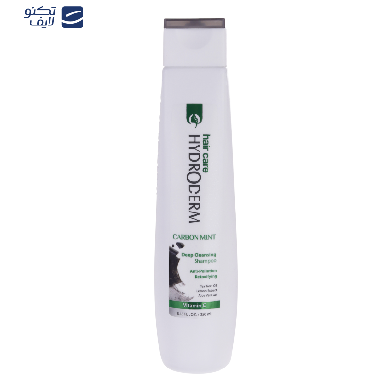 شامپو پاک کننده هیدرودرم مدل Carbon Mint مناسب موهای چرب حجم 250 میلی لیتر