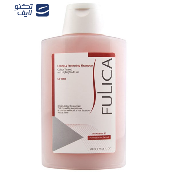 شامپو مو فولیکا مدل Caring And Protecting مخصوص موهای رنگ شده حجم 200 میلی‌لیتر
