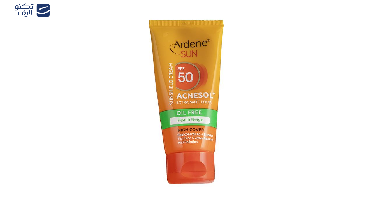 کرم ضد آفتاب آردن سان مدل Peach Beige وزن 50 گرم
