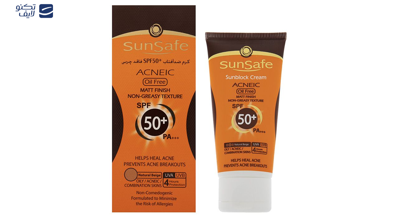 کرم ضد آفتاب سان سیف مدل Acneic حجم 50 میلی لیتر