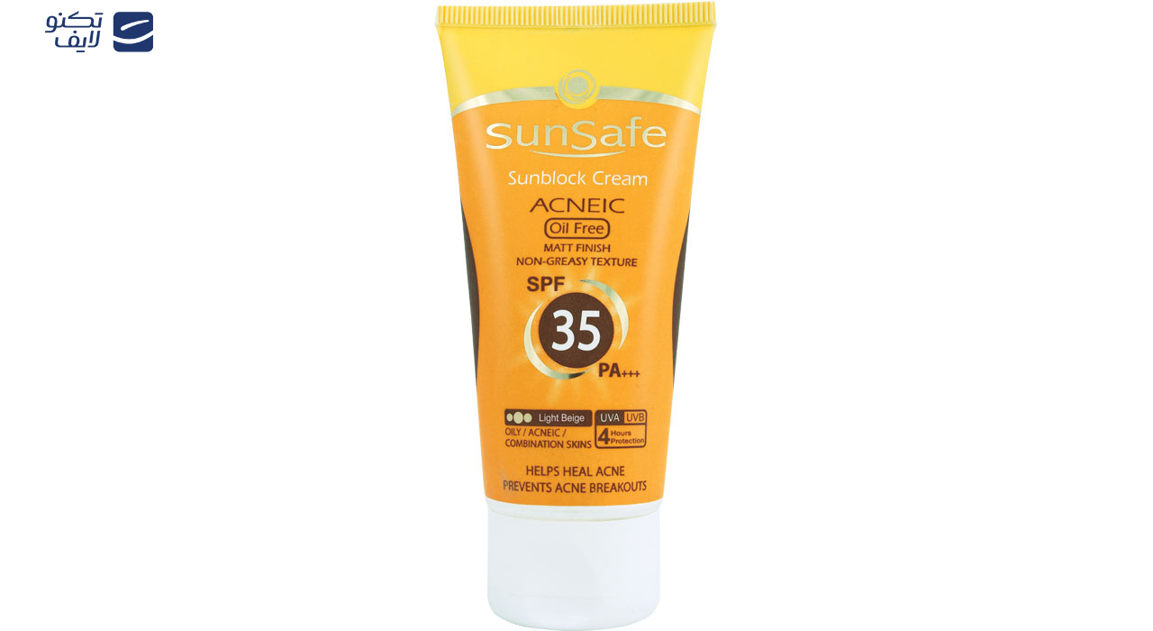 کرم ضد آفتاب رنگی سان سیف SPF 35 مدل 01 مناسب برای پوست چرب وزن 50 گرم