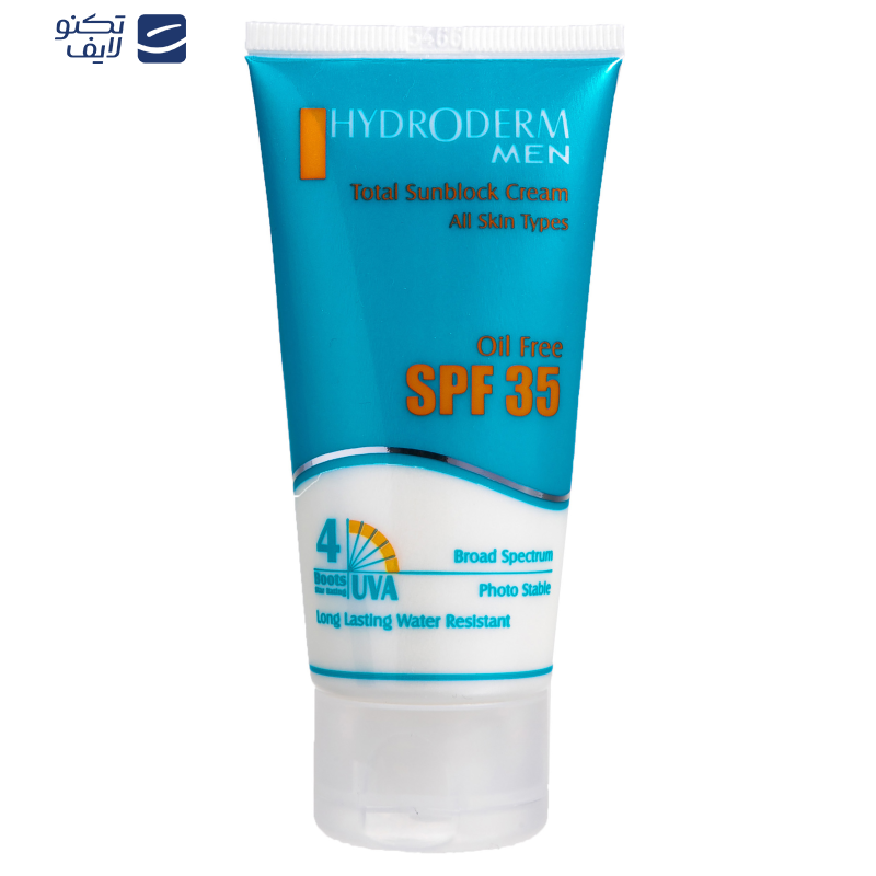 کرم ضد آفتاب فاقد چربی هیدرودرم مدل Men SPF35 وزن 50 گرم