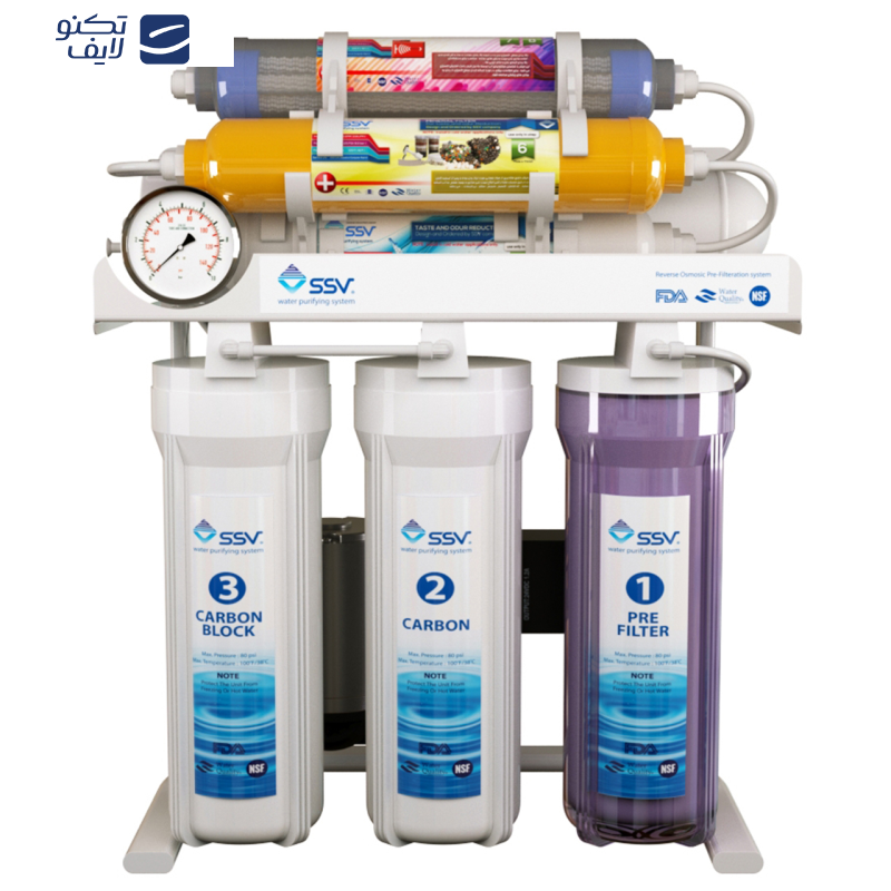 دستگاه تصفیه کننده آب اس اس وی مدل MaxTec X800 به همراه فیلتر بسته 4 عددی
