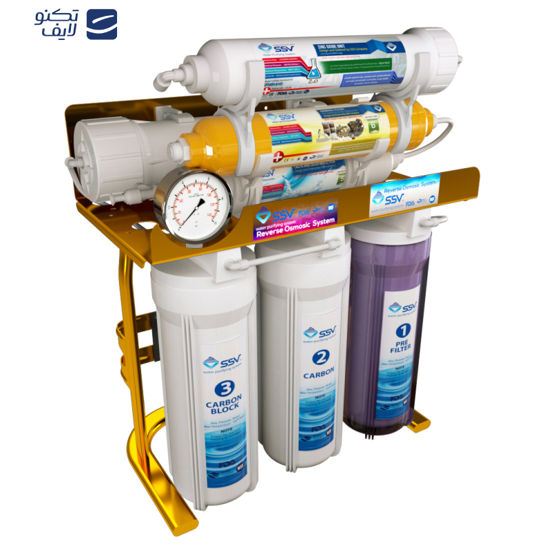 دستگاه تصفیه کننده آب خانگی اس اس وی مدل MaxGold X750