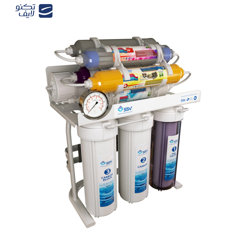 دستگاه تصفیه آب اس اس وی مدل SuperTec 2W X1000 به همراه شیر دوکاره