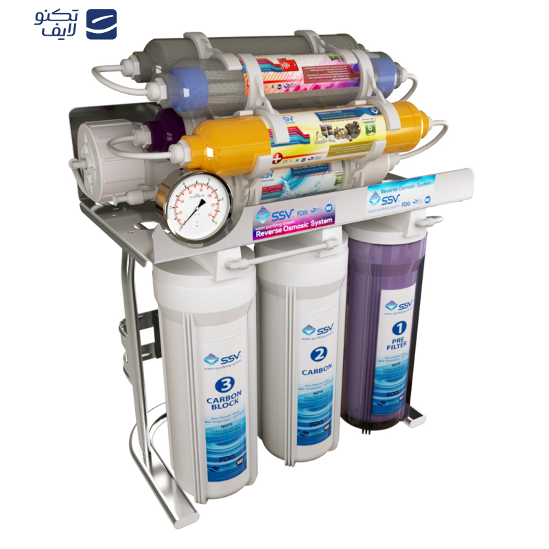 دستگاه تصفیه آب اس اس وی مدل MaxSpring 2W X1000 به همراه شیر دوکاره
