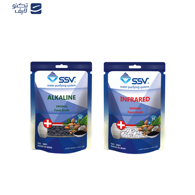 فیلتر دستگاه تصفیه آب اس اس وی مدل A.I مجموعه 2 عددی به همراه شارژ یدک 