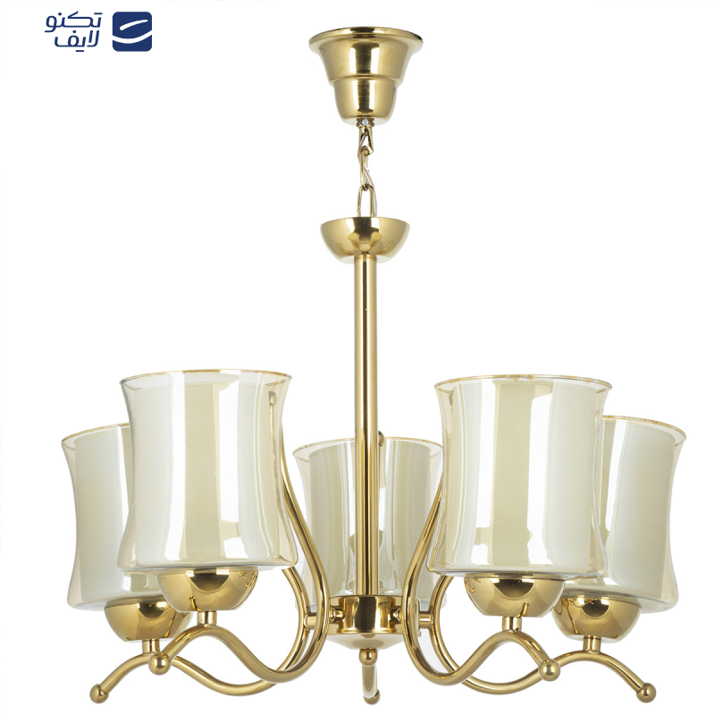 لوستر پنج شعله چشمه نور کد A823/5-G