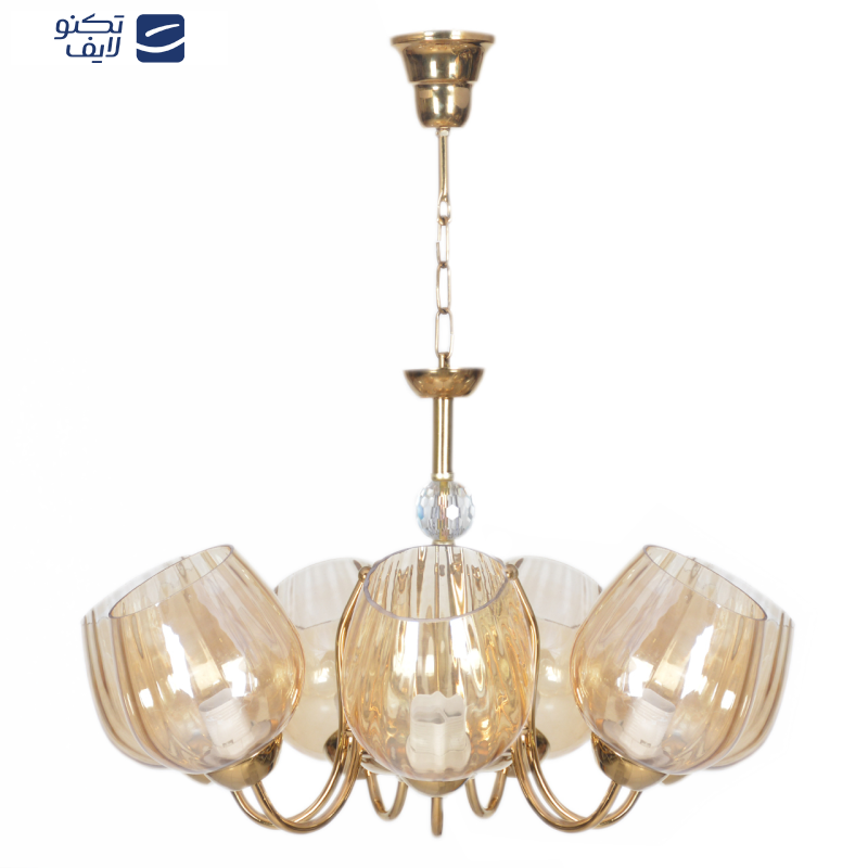 لوستر هفت شعله چشمه نور کد AB807/7 لوستر هفت شعله چشمه نور کد AB807/7