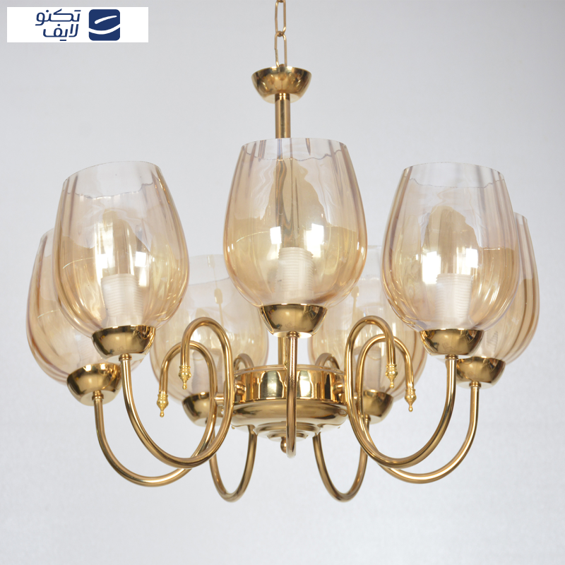   لوستر هفت شعله چشمه نور کد AB817/7