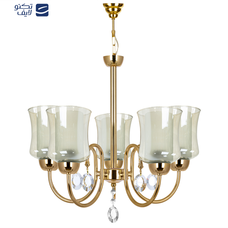 لوستر آویز پنج شعله چشمه نور کد A811/5-O