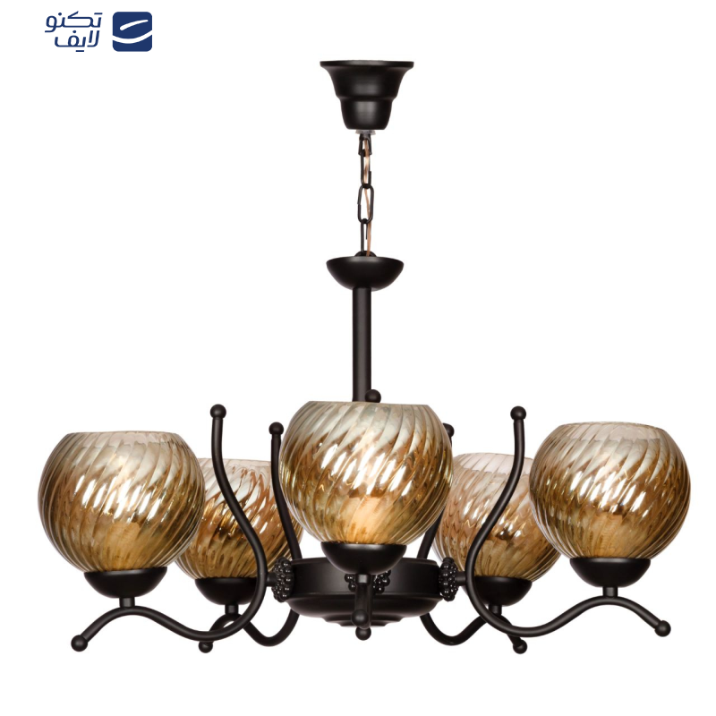 لوستر 5 شعله چشمه نور کد 883/5BK