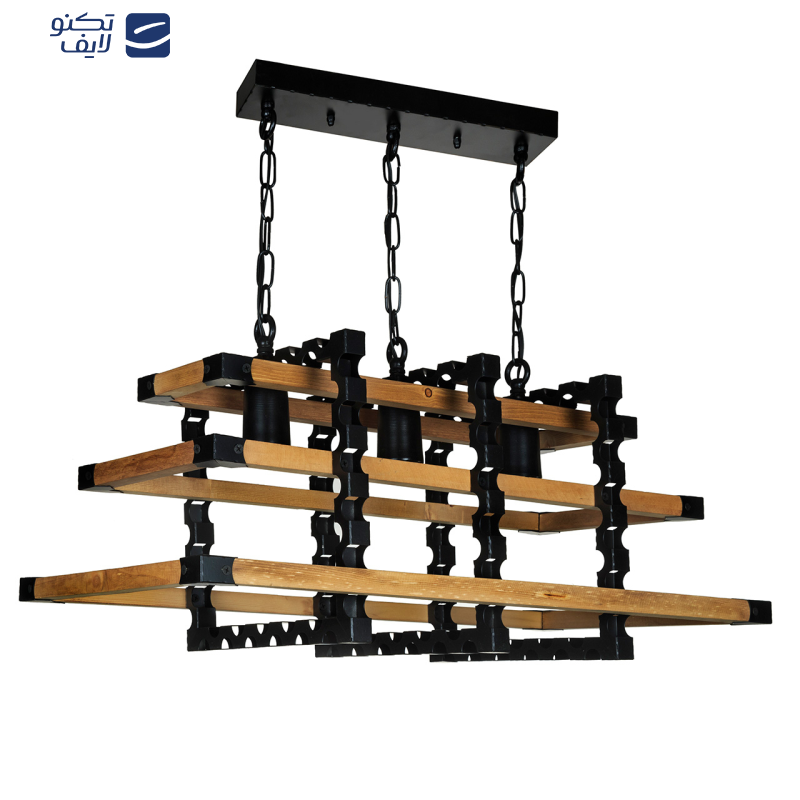 لوستر سه شعله چشمه نور کد 2226/3BK لوستر سه شعله چشمه نور کد 2226/3BK