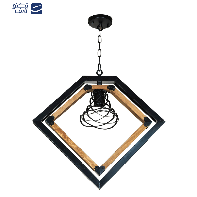 لوستر یک شعله چشمه نور کد 2227/1BK