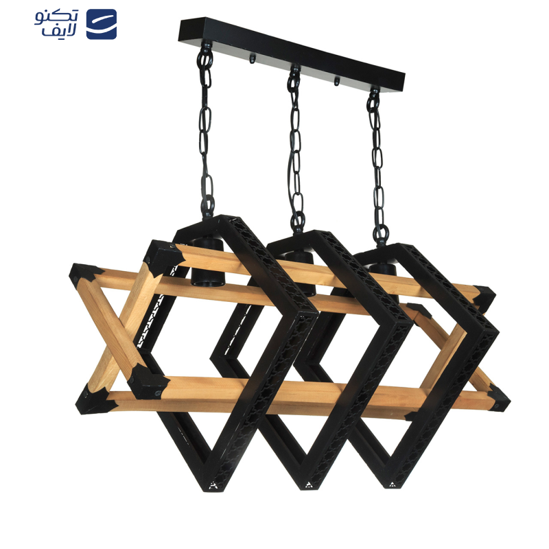 لوستر سه شعله چشمه نور کد 2231/3BK