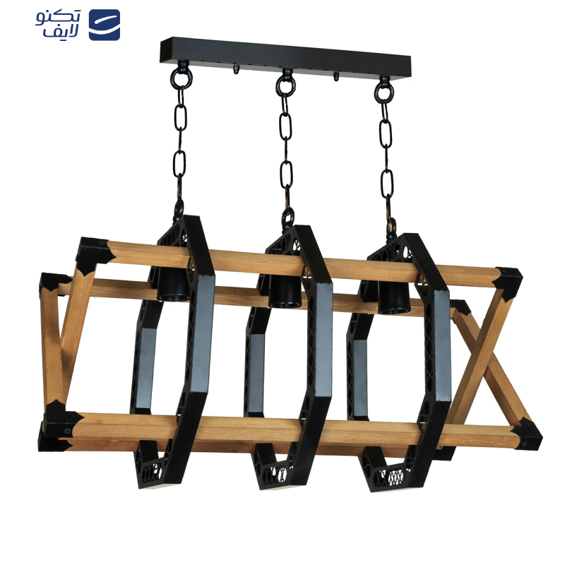 لوستر سه شعله چشمه نور کد 2232/3BK لوستر سه شعله چشمه نور کد 2232/3BK