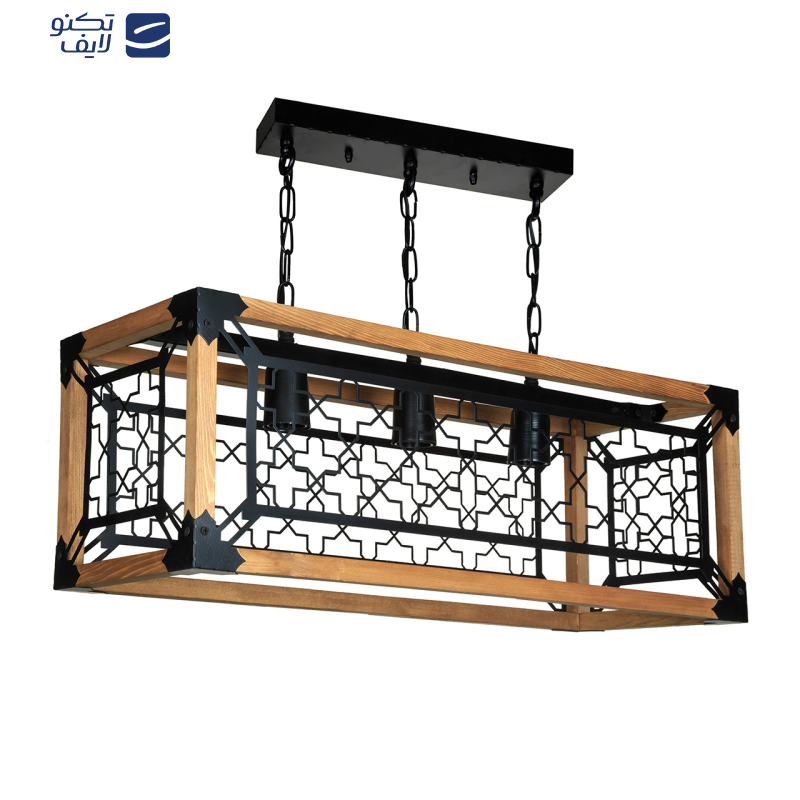 لوستر سه شعله چشمه نور کد 2233/3BK لوستر سه شعله چشمه نور کد 2233/3BK